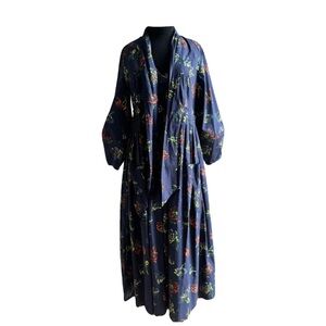 Iconic Ulla Johnson tie vneck floral dress size 10